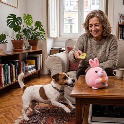 Jouet interactif pour chien