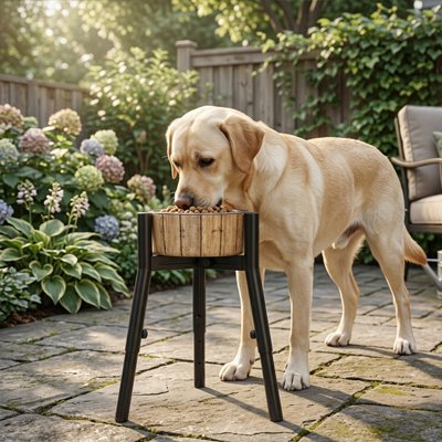 Support gamelle Chien