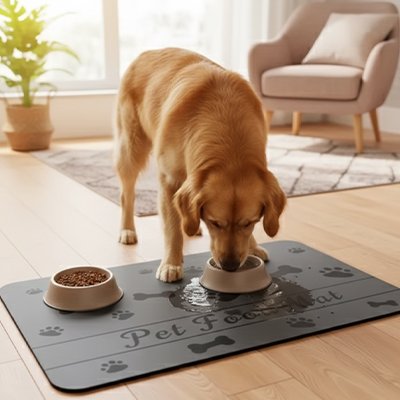 Tapis gamelle chien 