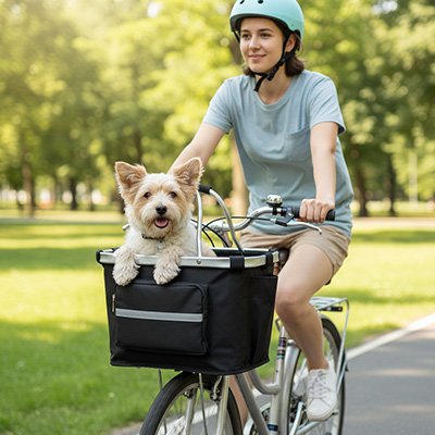 Vélo panier Chien
